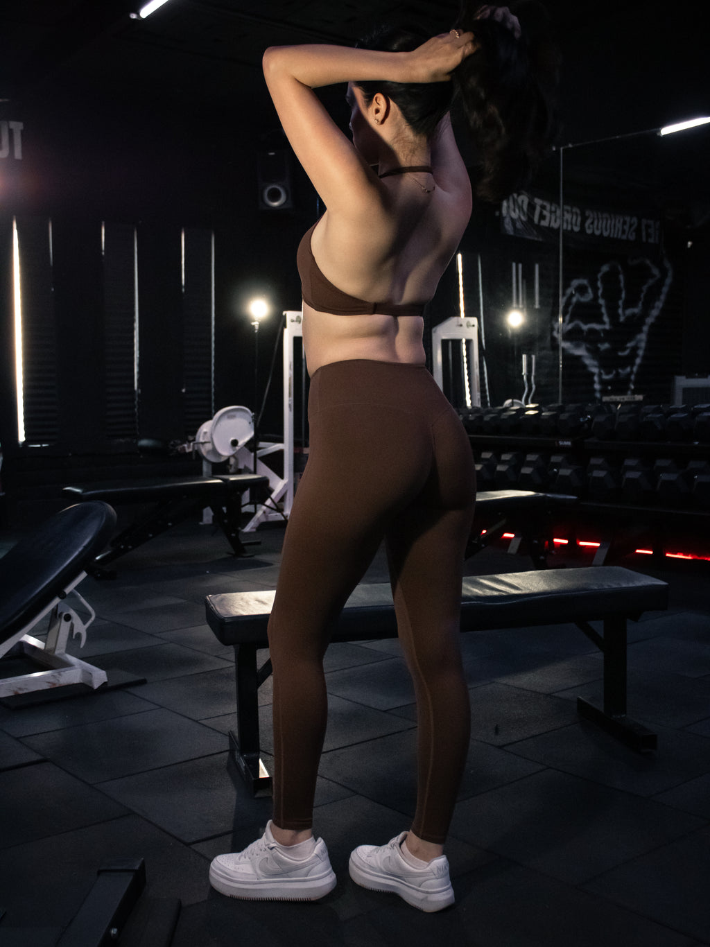 Twist Top & Leggins (café)