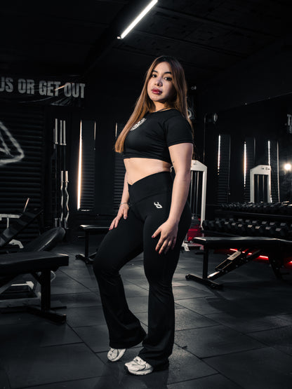 Leggins Corte Acampanado (negro)