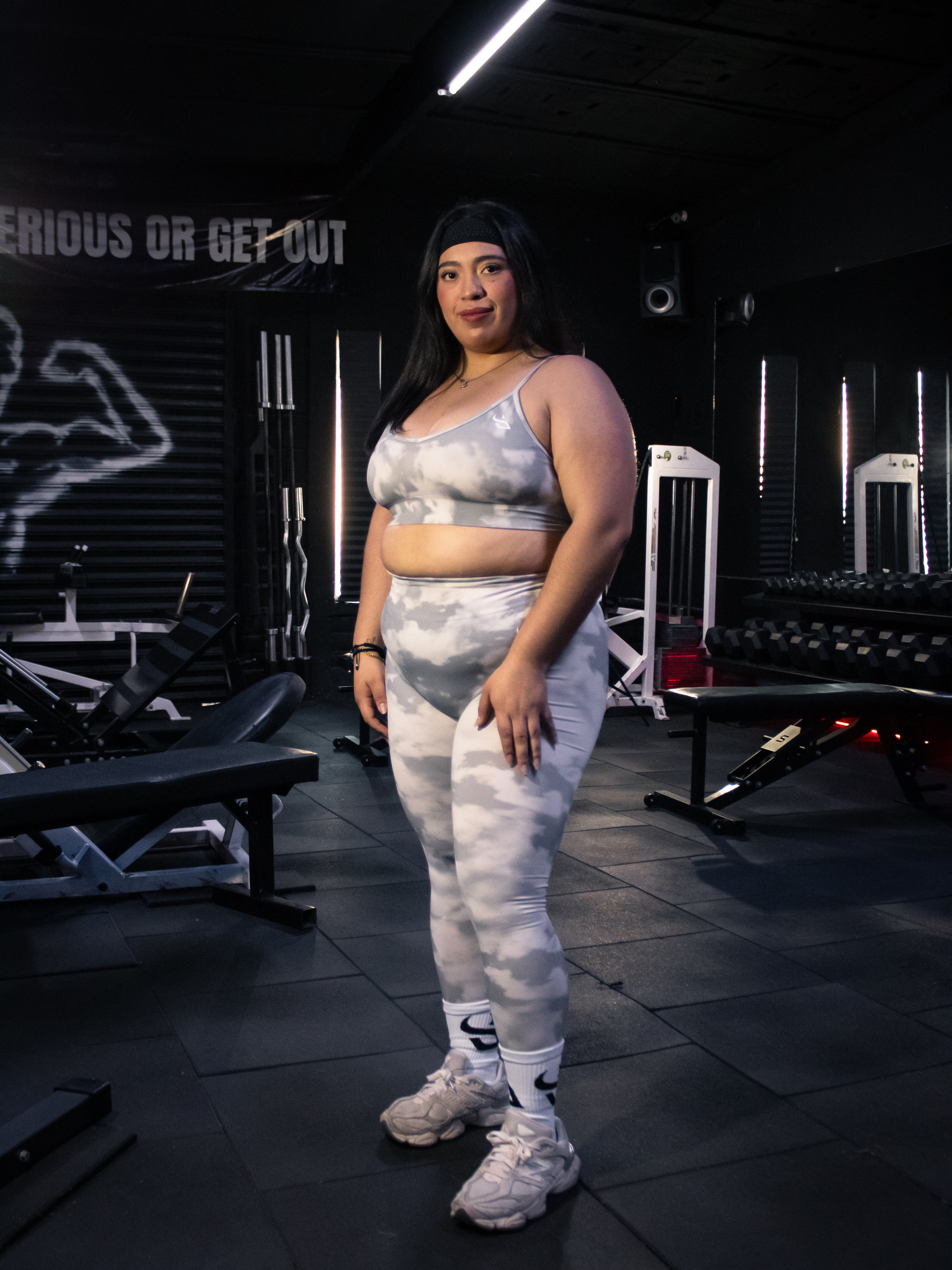 Top & Leggins (camuflaje blanco)